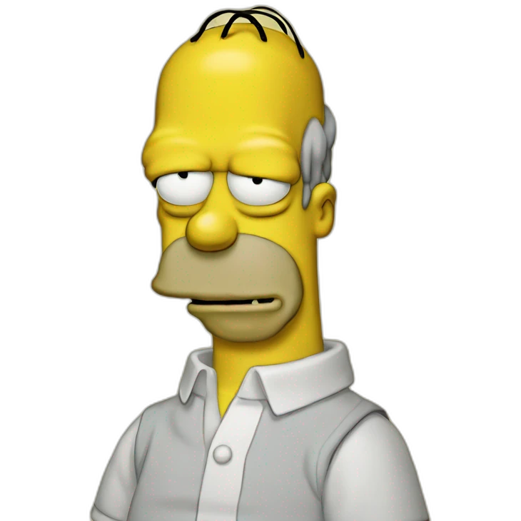 Homer Simpson mort emoji