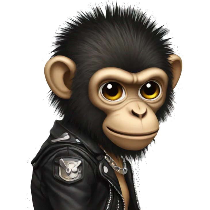 Punk monkey  emoji