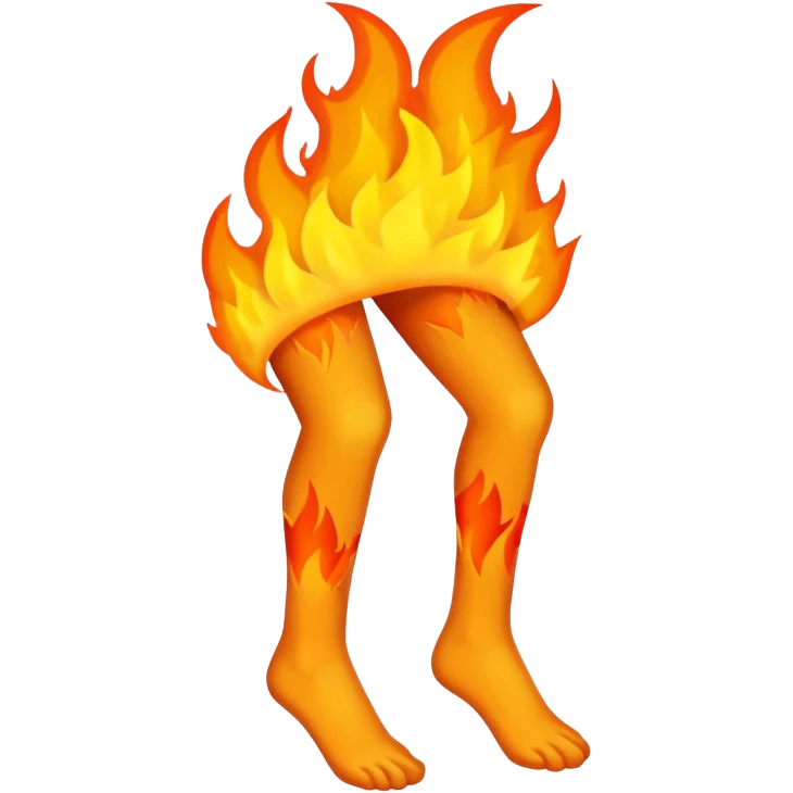 Jambes enflammées  emoji