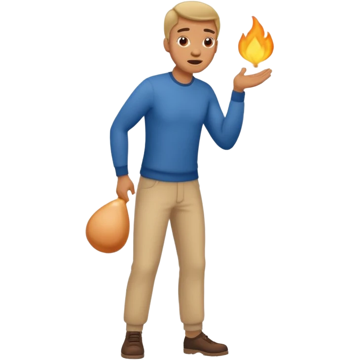 A man farting emoji