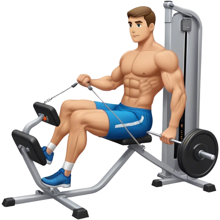 man cable-machine-leg-exercise emoji