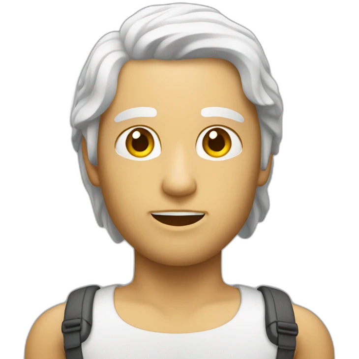 muñeco de plastico blanco emoji