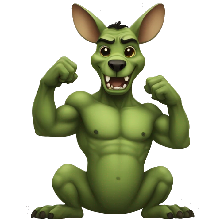 hulk kangaroo emoji