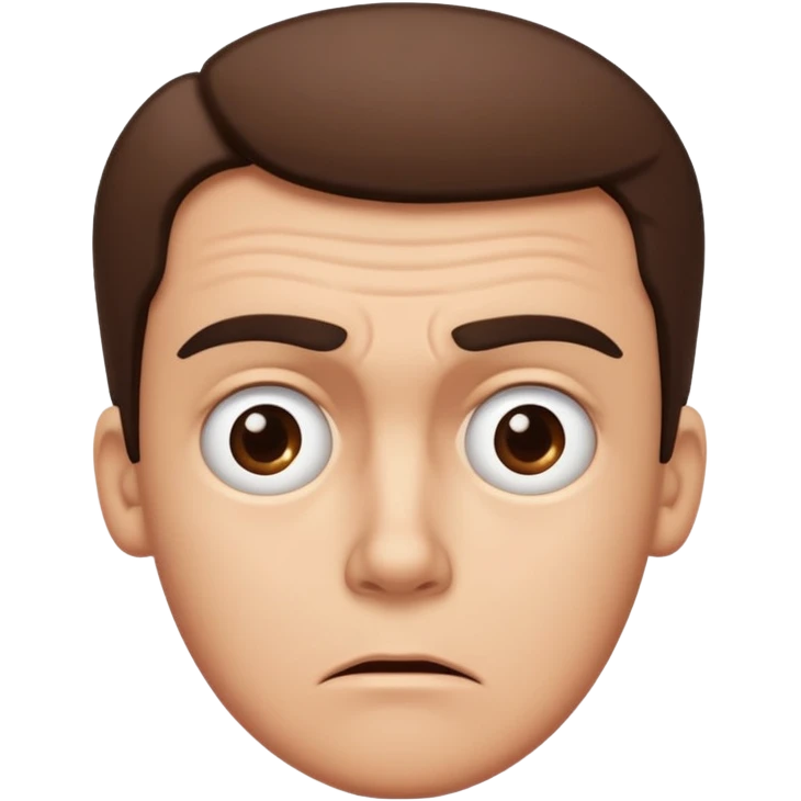 Confused face emoji