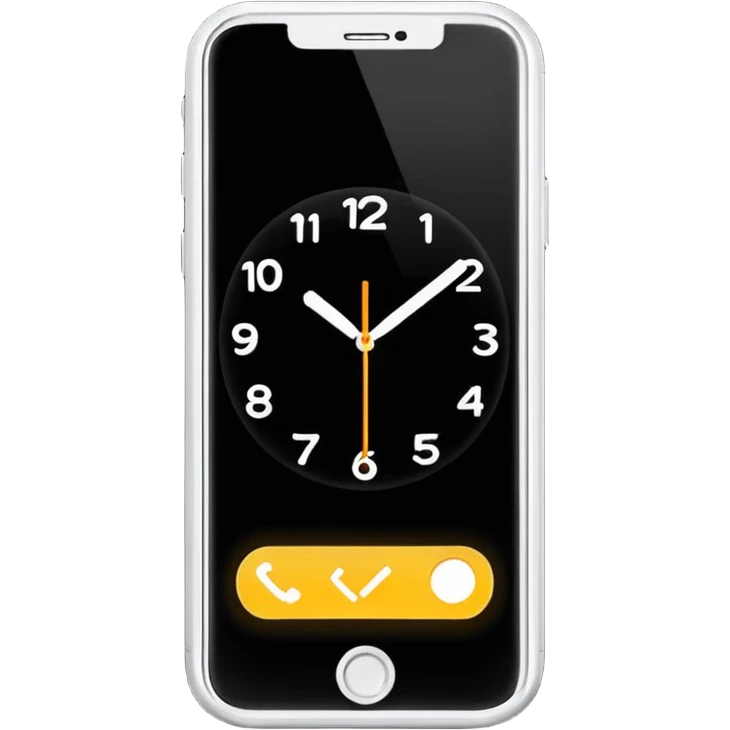 Phone with a clock (showing time passing)



 emoji