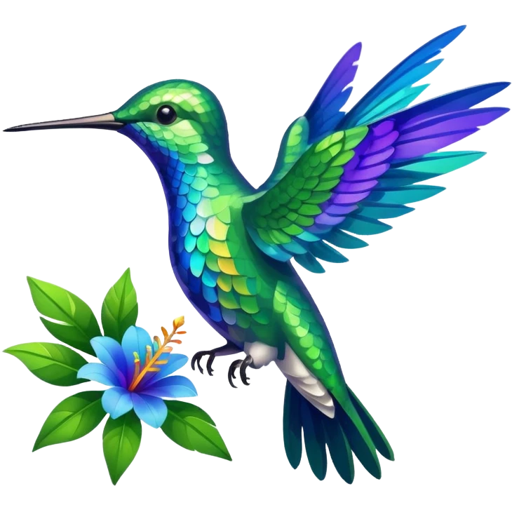 Hummingbird Drinking Nectar emoji