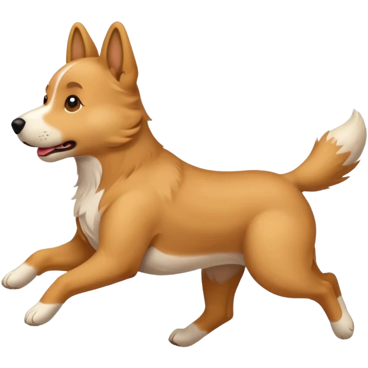 Dog going 67 emoji