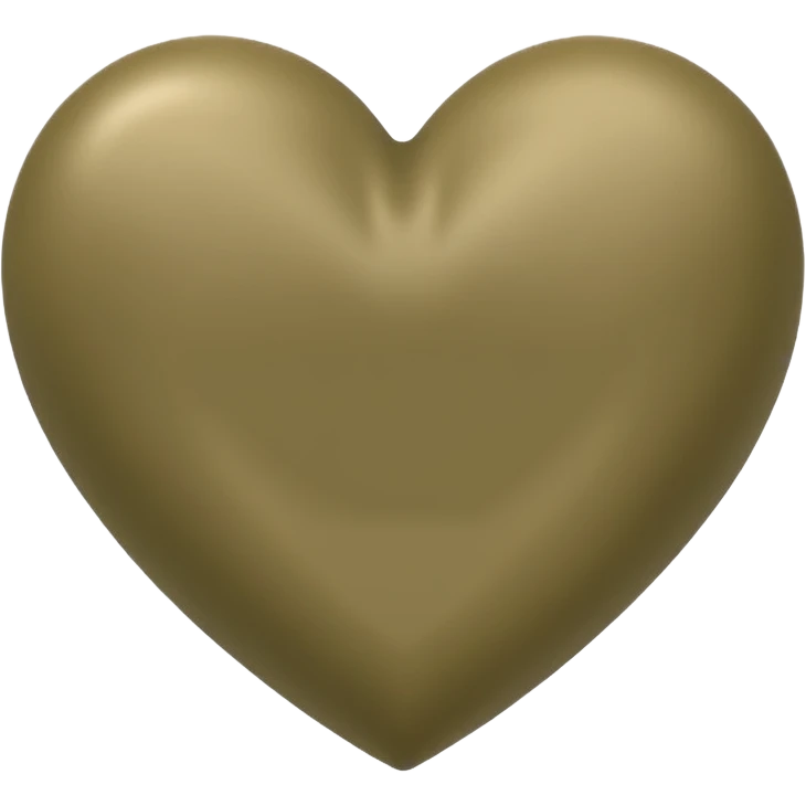Khaki heart emoji