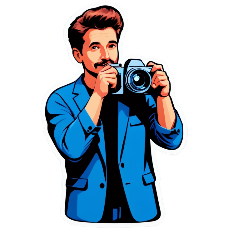 David with a camera  emoji