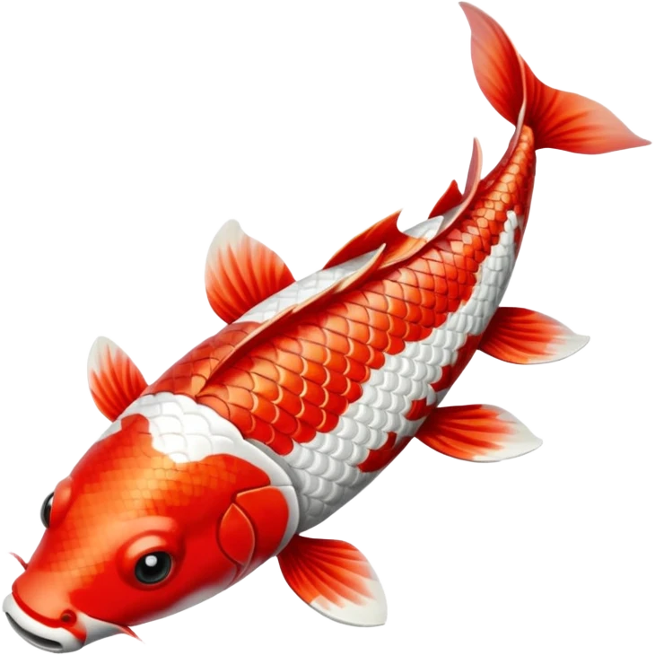 red white Koi fish emoji