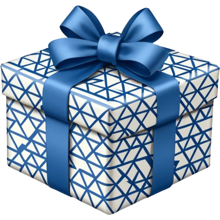 present inblue white emoji