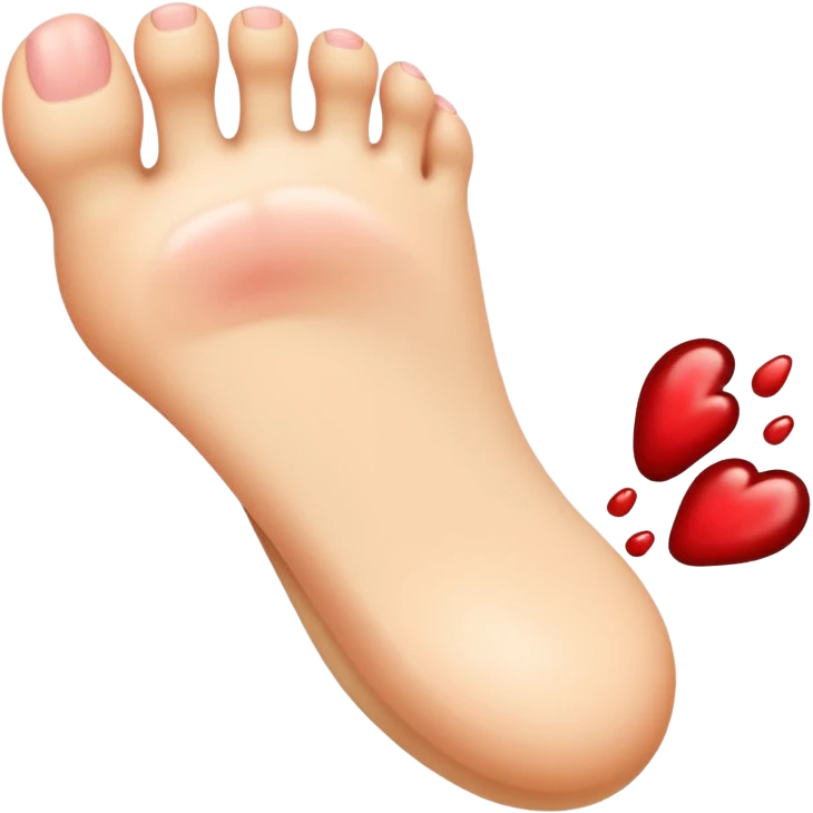 Licking feet emoji