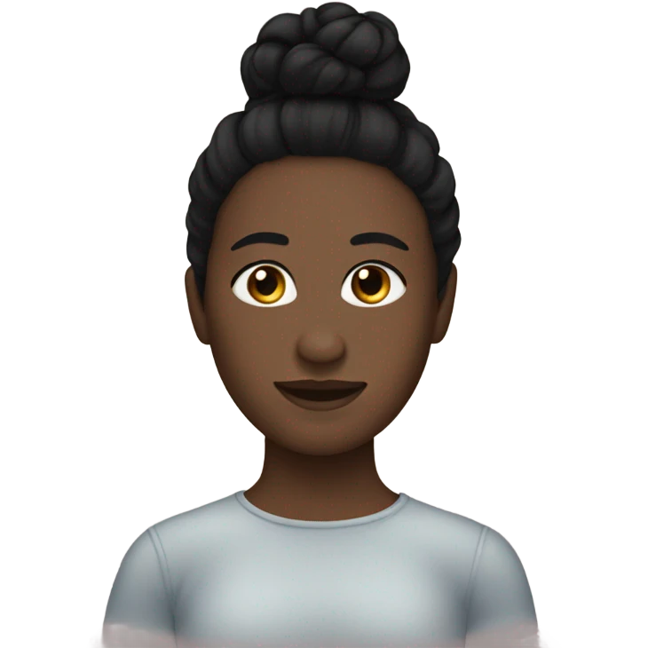 Hyper pigmentation with black bun emoji