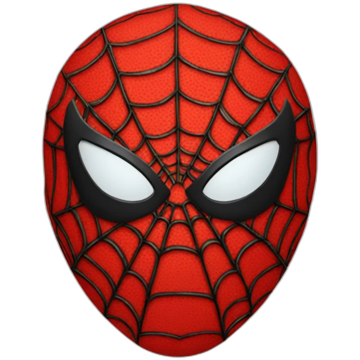Red Spiderman-mask emoji
