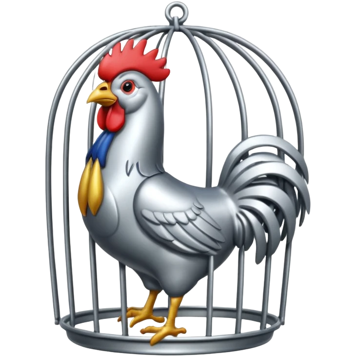 Cock caged  emoji