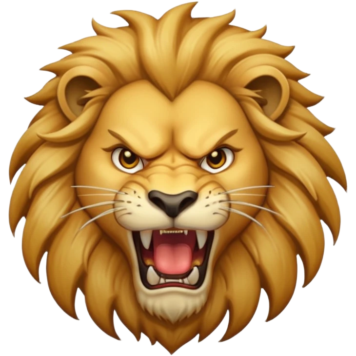 Angry lion emoji