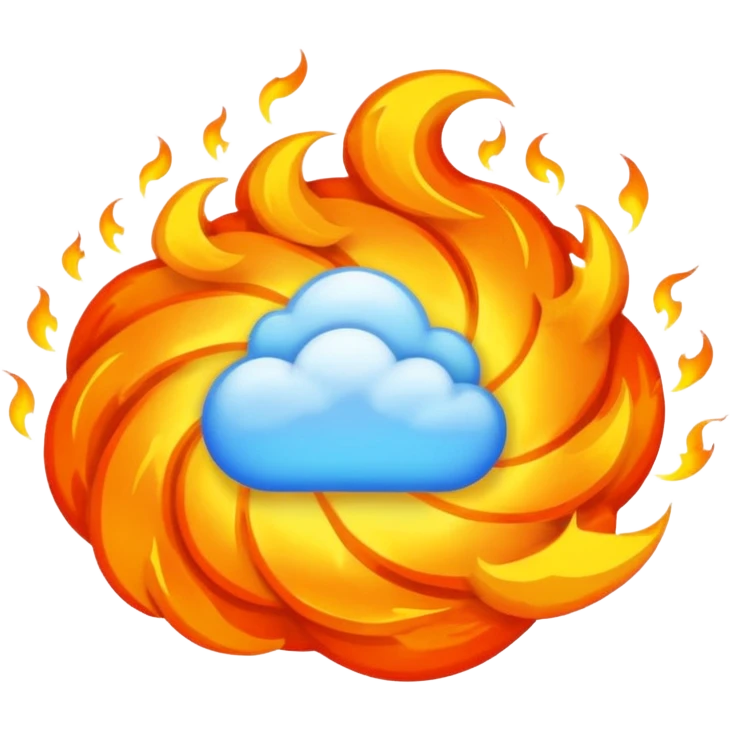 🔵+🔥 emoji