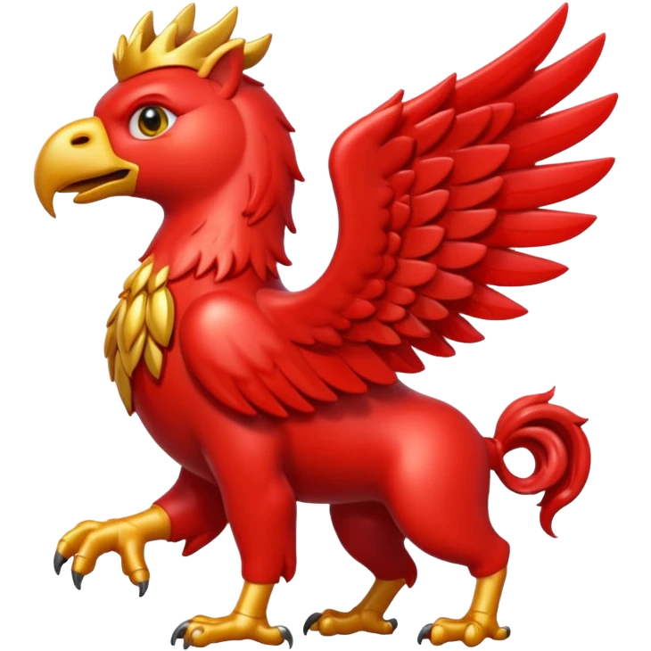 mythological griffin emoji style apple emoji