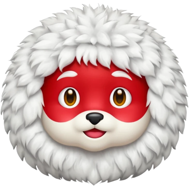 French frize emoji: NO FACE, red case, front emoji