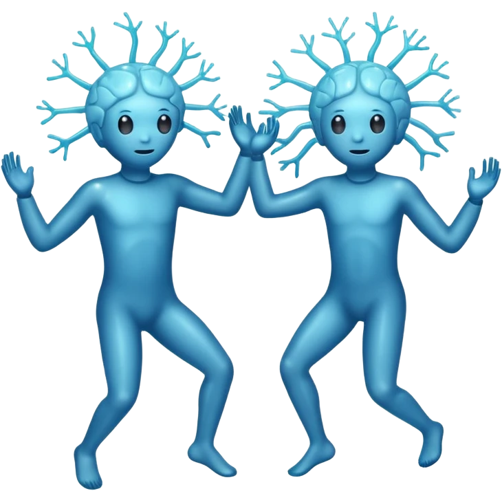 Last two brain cells dancing emoji
