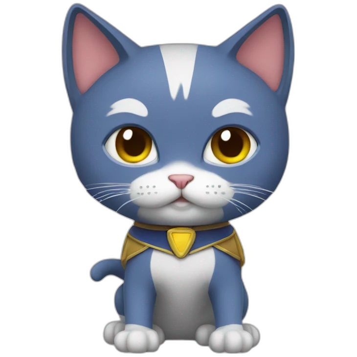 Cat super hero emoji