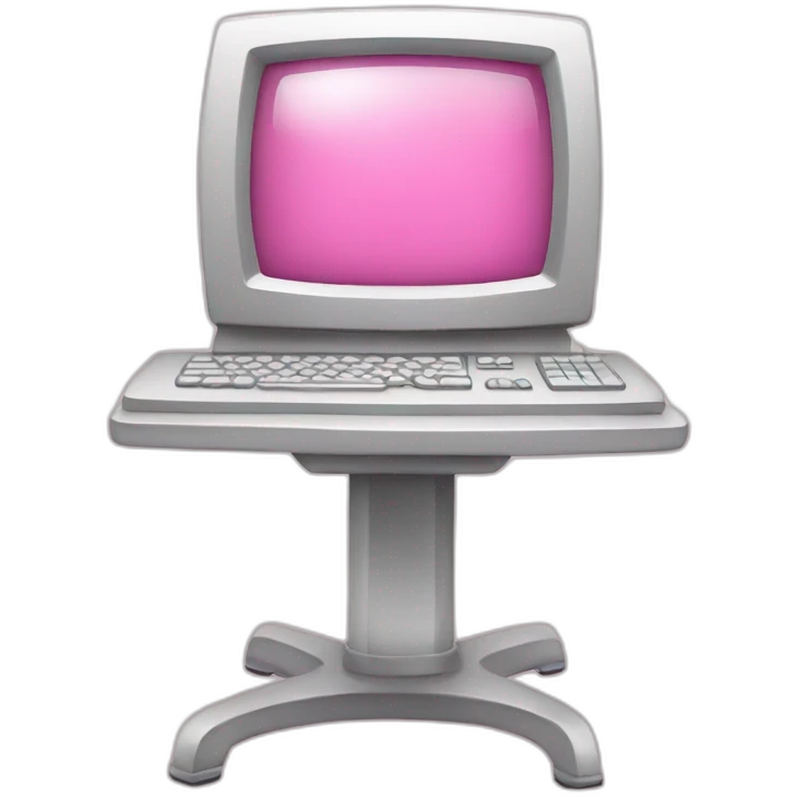 pink computer emoji