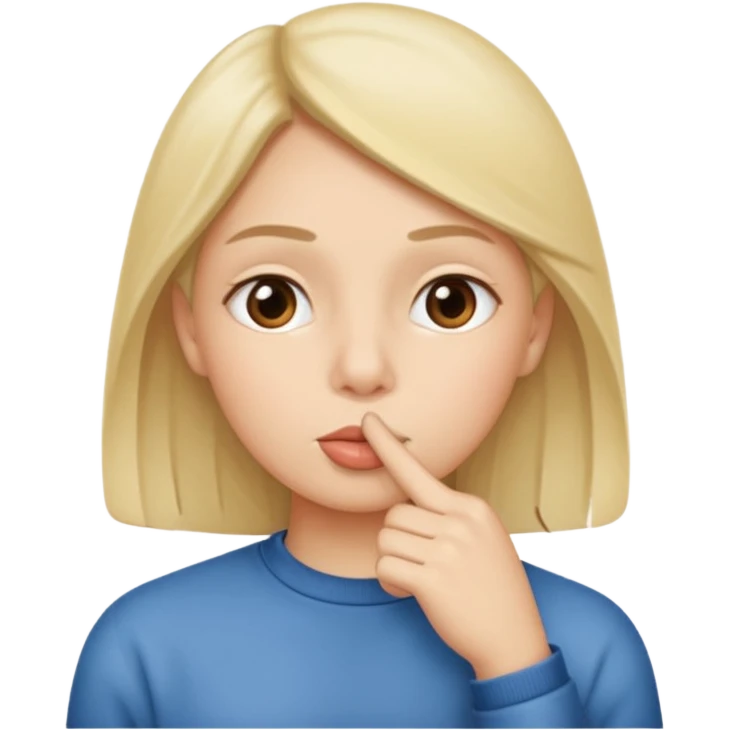 be quiet emoji