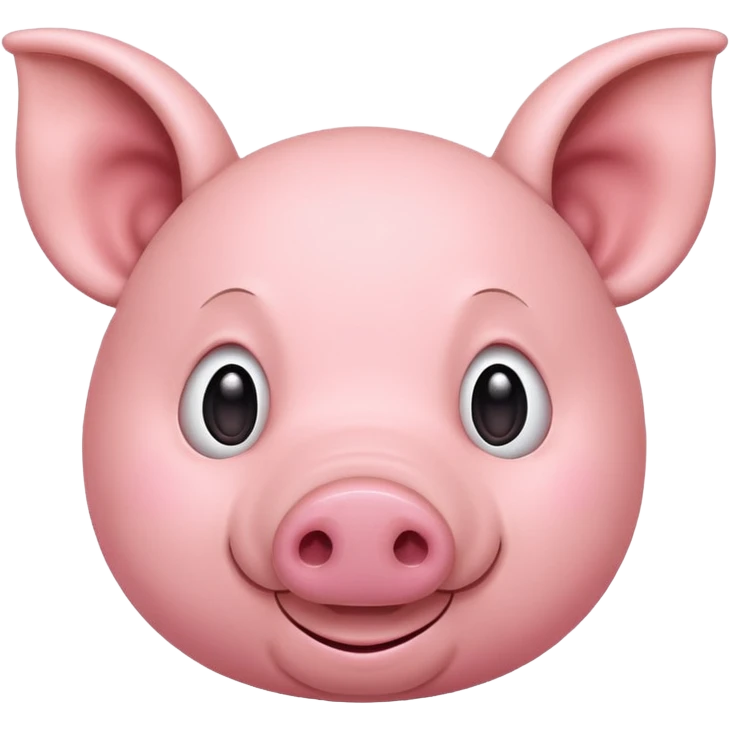 Round pig with long ears  emoji