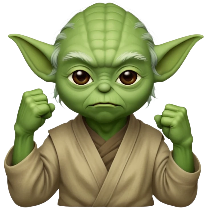 yoda doing a "fuck" move  emoji