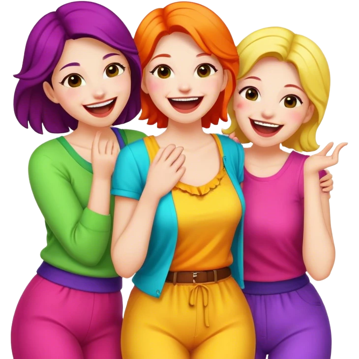 Women laughing  emoji