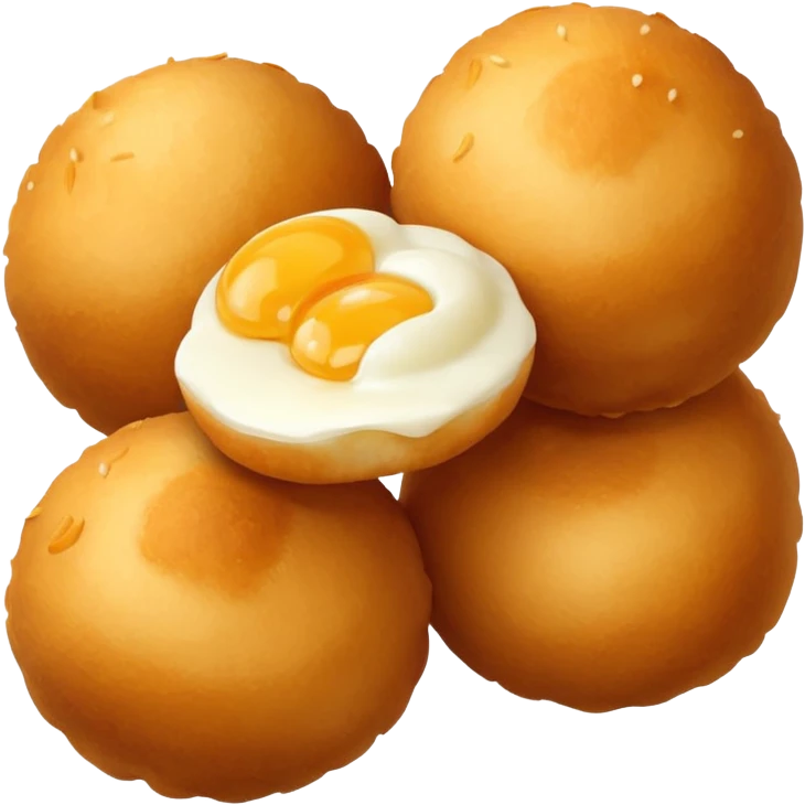Mozzarella cheese balls emoji