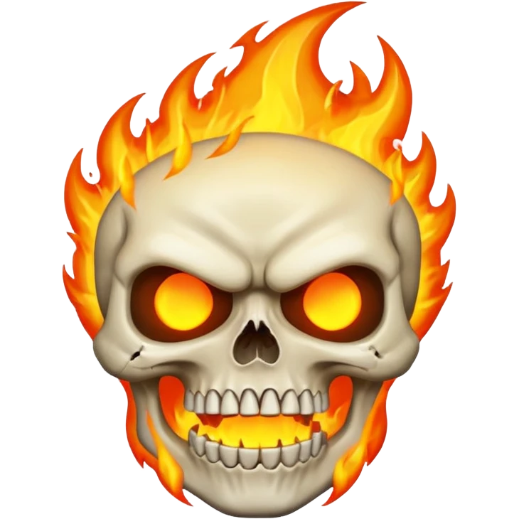 Angry flame death  emoji