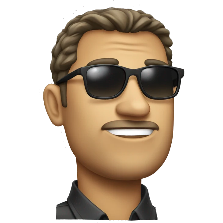 FBI agent sunglasses emoji