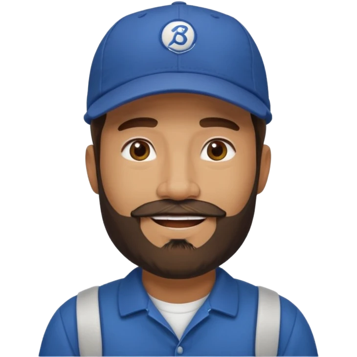 bearded minibus driver emoji