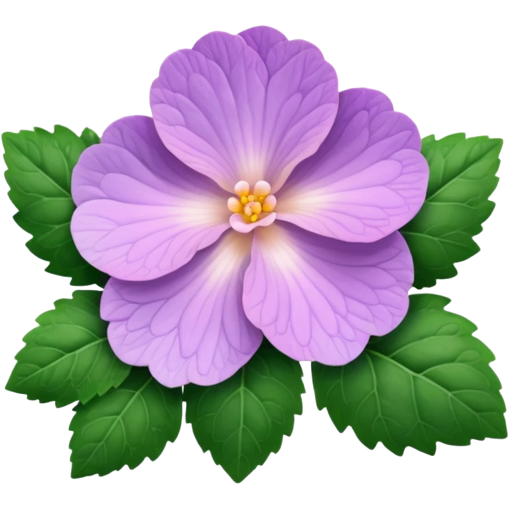 super realistic lavender begonia emoji
