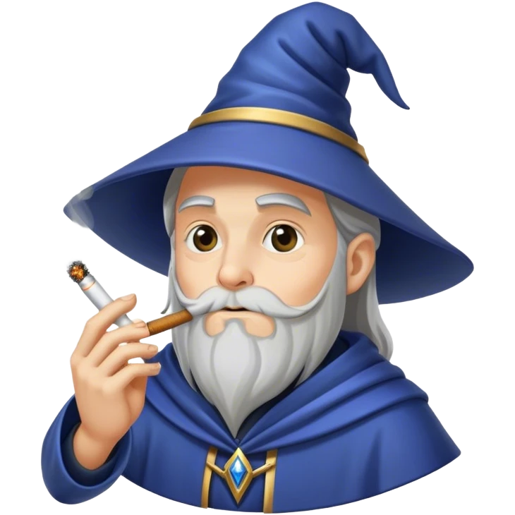 Wizard smoking emoji