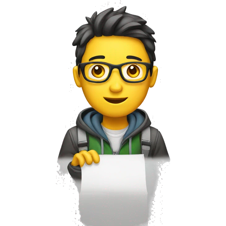student finding idea emoji