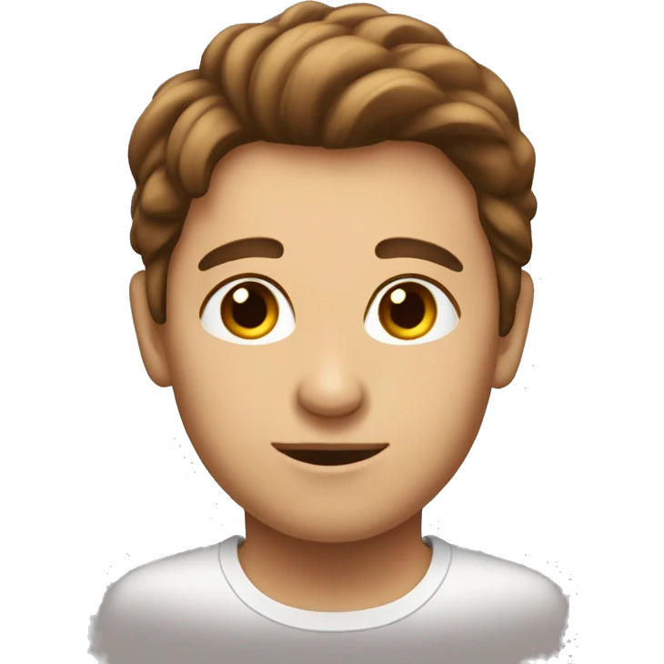brown haired culy headed white ma emoji