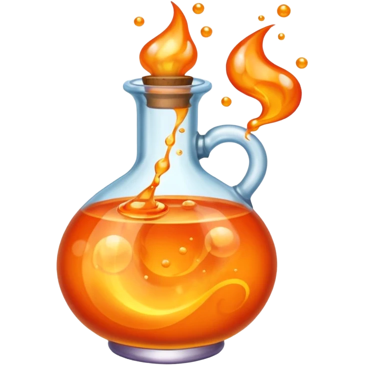 magic potion fire bottle emoji
