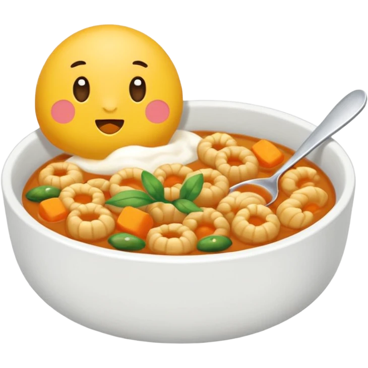 비빔밥만 이모지로 그려줘 emoji