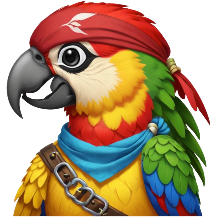pirate and parrot emoji