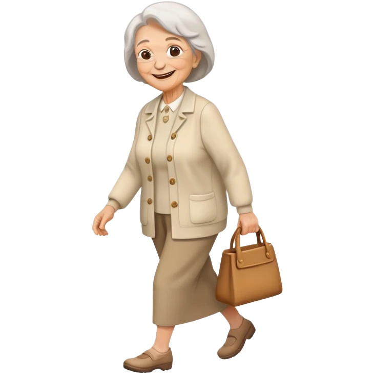 산책하는 할머니 emoji