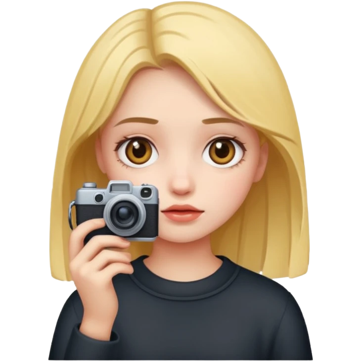 girl with broken camera emoji