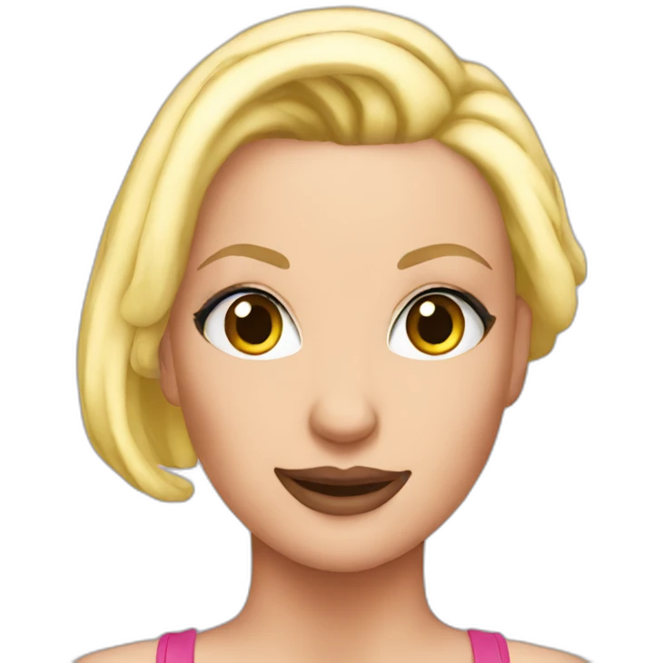 Bald britney emoji