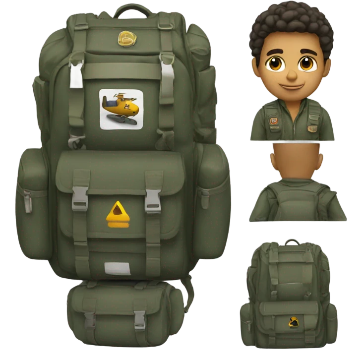 Pilot backpack emoji