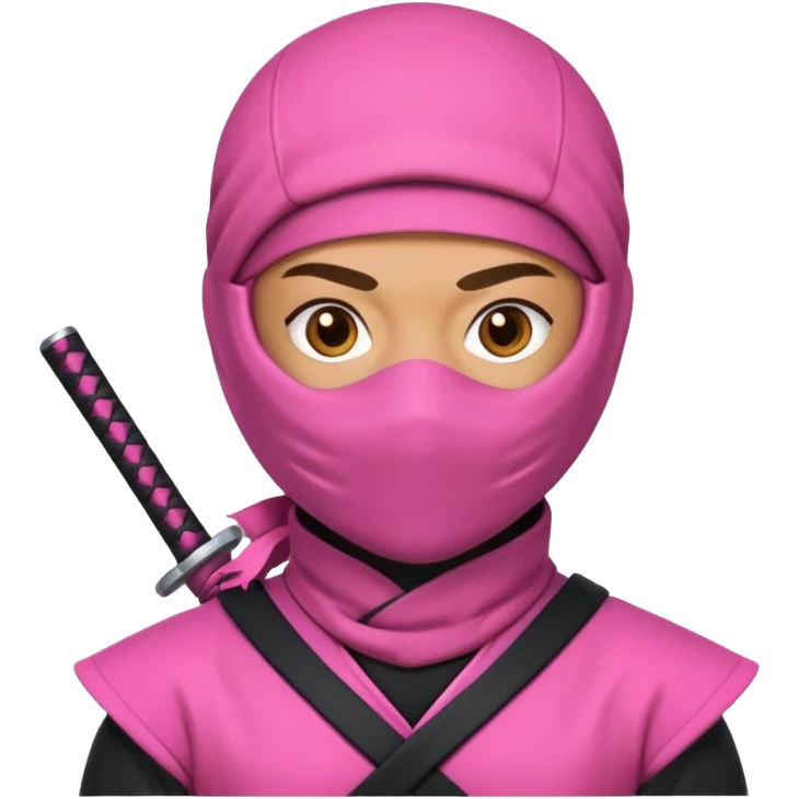 pink ninja emoji