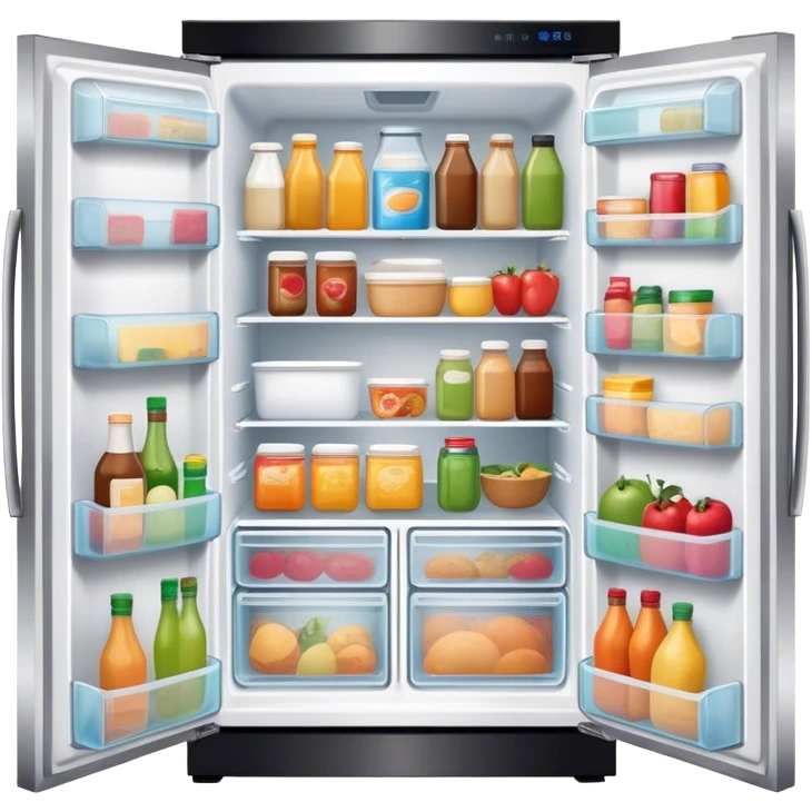 empty fridge open emoji