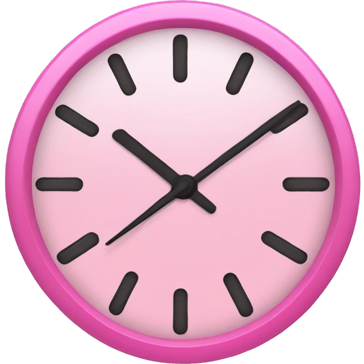 pink 11am clock  emoji