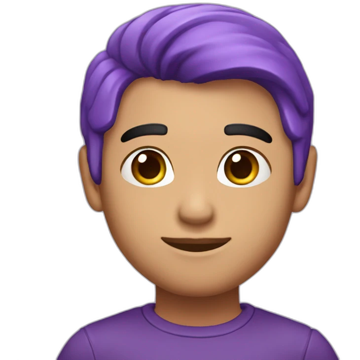 corazón morado claro emoji