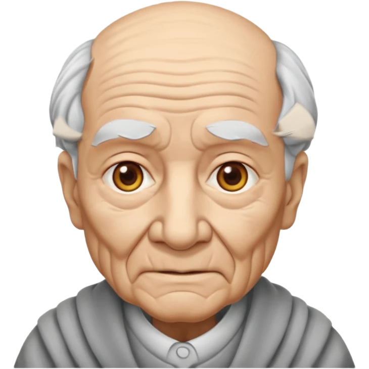 Wise Man B&W emoji